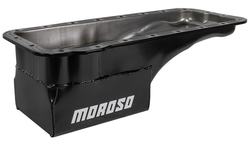 Moroso 20609 - Ford 352-428 FE (w/Front Sump) Deep Wet Sump 7qt 7.5in Steel Oil Pan