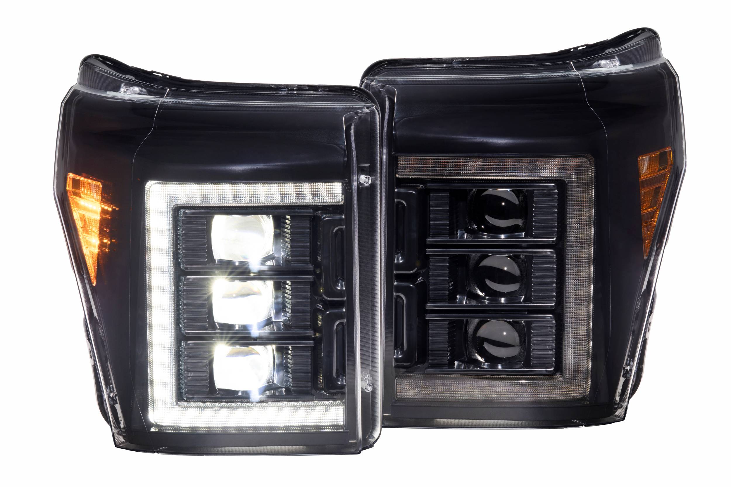 Morimoto LF505-ASM - XB LED Headlights: Ford Super Duty (11-16 / White DRL / Set)