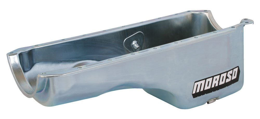 Moroso 20449 - Chevrolet Big Block Mark IV Stock (2/4 Bolt Main Blocks) Wet Sump 5qt 7.75in Steel Oil Pan
