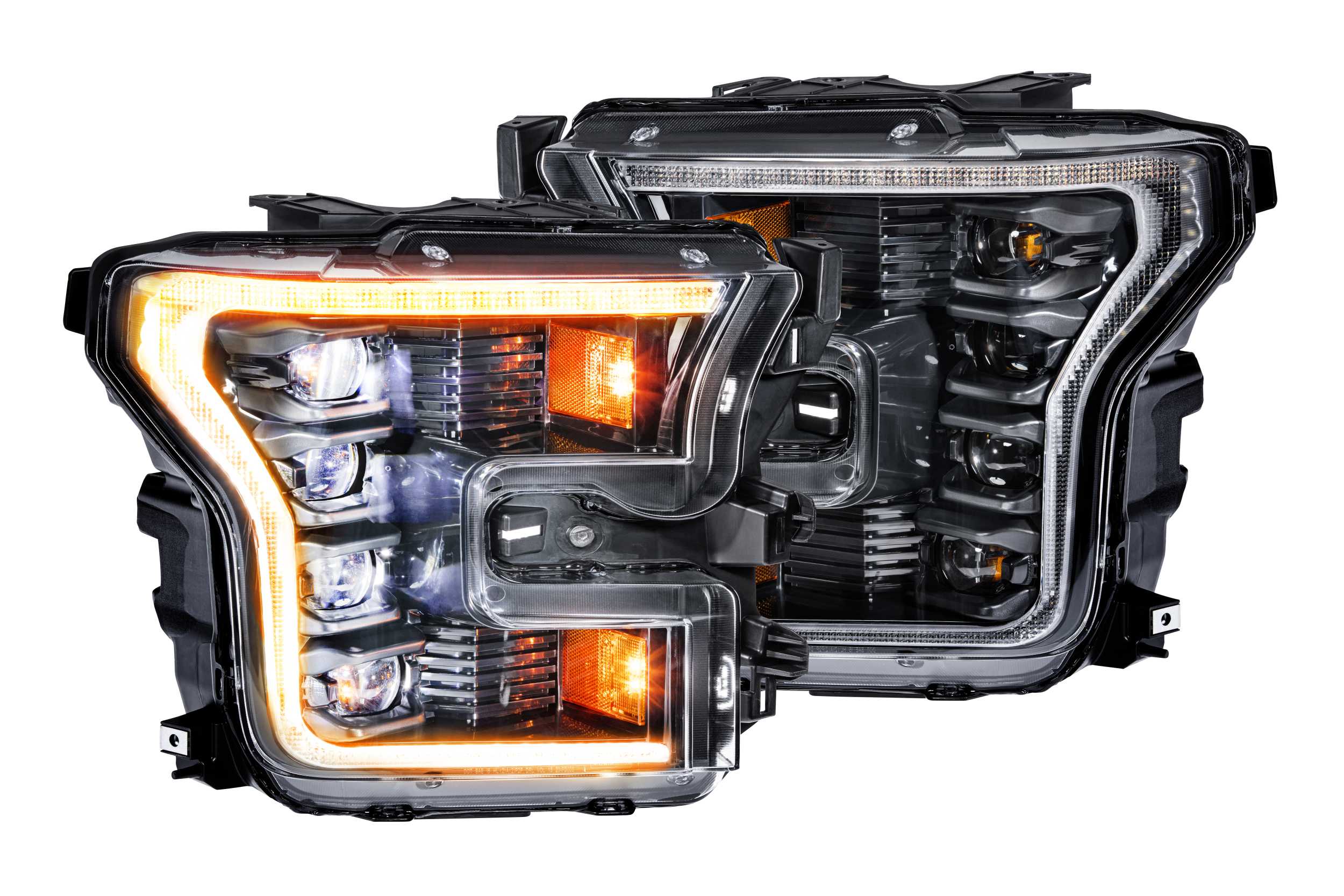 Morimoto LF502-A.2-ASM - XB LED Headlights: Ford F-150 (15-17 / Amber DRL / Set)