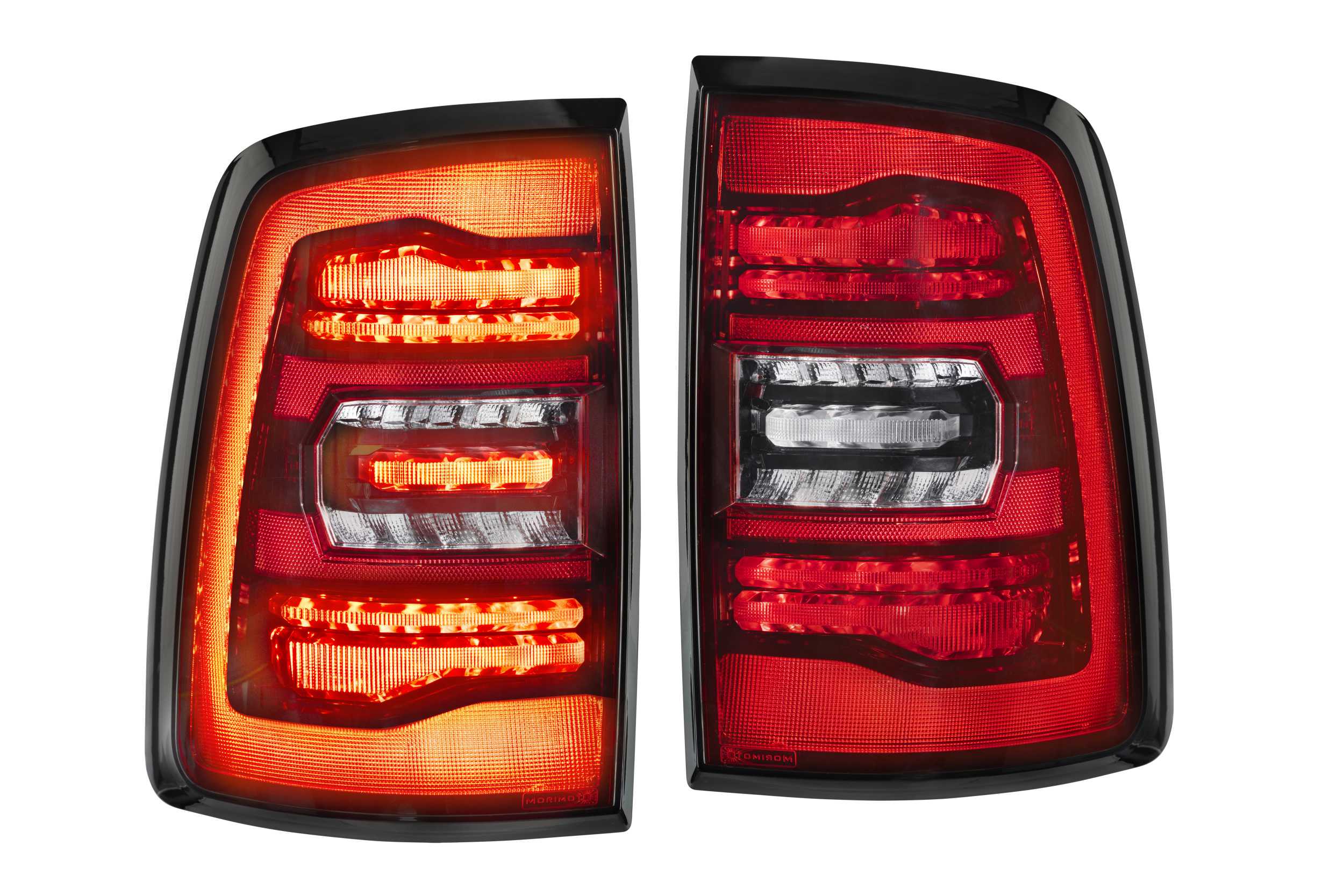 Morimoto LF725 - XB LED Tail Lights: Dodge Ram (09-18 / Gen II / Red Lens / Set)