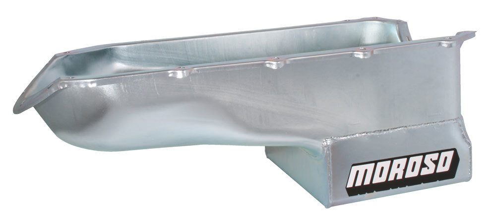 Moroso 20500 - Pontiac V-8 (301-455) Deep Wet Sump 7qt 8.5in Steel Oil Pan Moroso 20500 - Pontiac V-8 (301-455) Deep Wet Sump 7qt 8.5in Steel Oil Pan