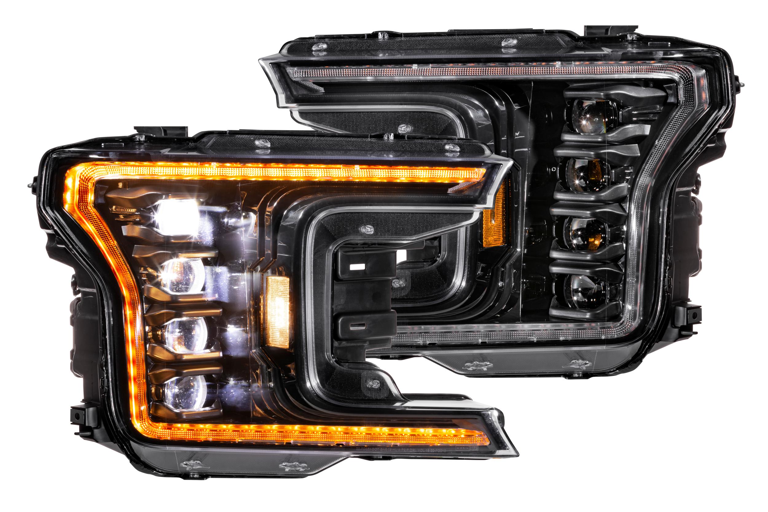 Morimoto LF501.2-A-ASM - XB LED Headlights: Ford F-150 (18-20 / Amber DRL / Set)
