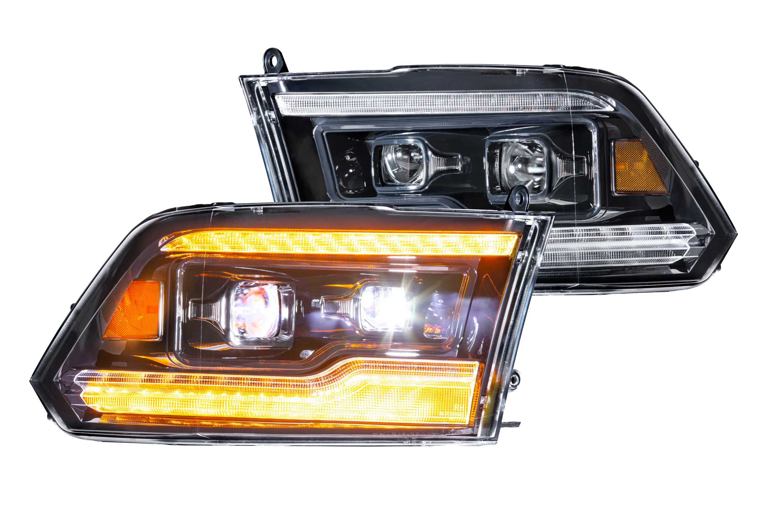 Morimoto LF520-A-ASM - XB LED Headlights: Dodge Ram (09-18 / Amber DRL / Set)