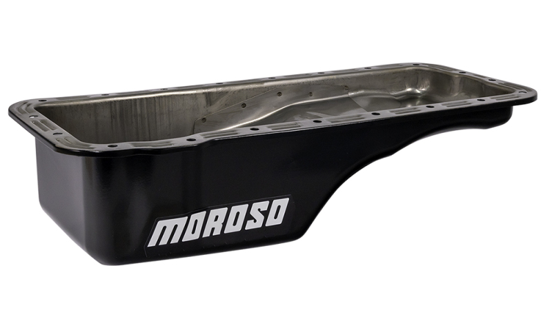Moroso 20606 - Ford 352-428 FE Stock (w/Front Sump) Wet Sump 5qt 5in Steel Oil Pan