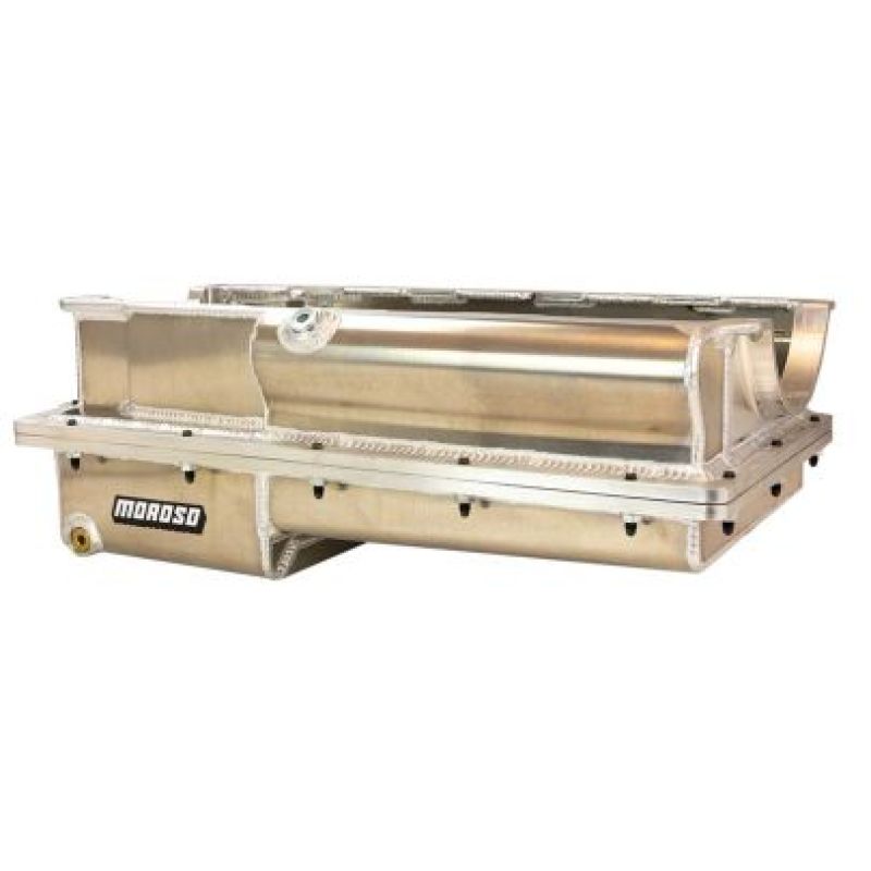 Moroso 20380 - Brodix 5.00in Bore BBC 2 Piece Wet Sump Aluminum Oil Pan