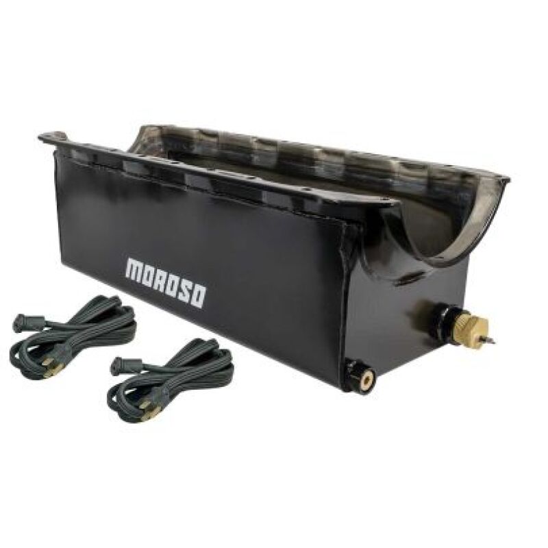 Moroso 20604 - BBC Mk IV Monster Truck 7.75in Deep Wet Sump 9.5 Qt Steel Oil Pan