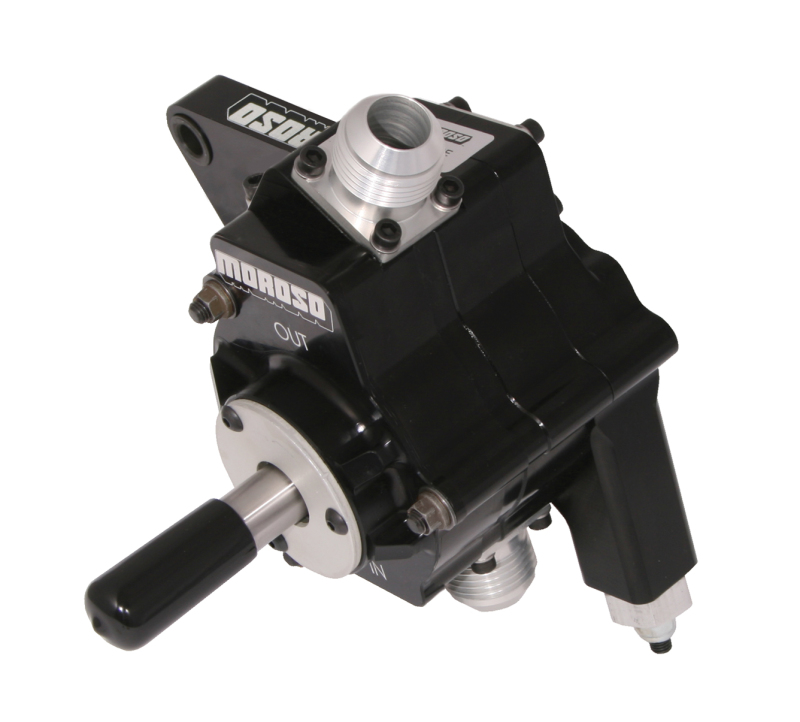 Moroso 22251 - Black Series Single Stage External Oil Pump - Left Side - .875in Pressure Moroso 22251 - Black Series Single Stage External Oil Pump - Left Side - .875in Pressure