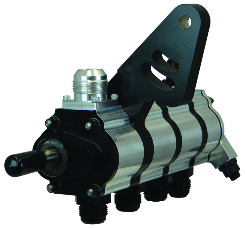 Moroso 22324 - Dragster 4 Stage Dry Sump Oil Pump - Tri-Lobe - Right Side - 1.200 Pressure