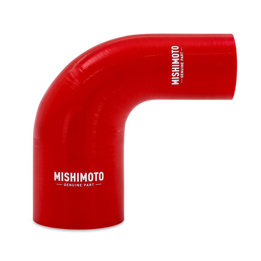 Mishimoto MMCP-R90-2030RD - Silicone Reducer Coupler 90 Degree 2in to 3in - Red