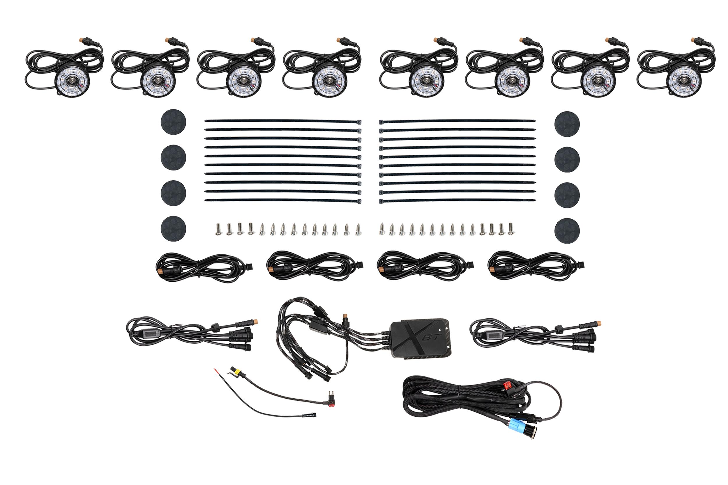 Morimoto XRL30 - Rock Light Kit: RGB LED / 8 Pack