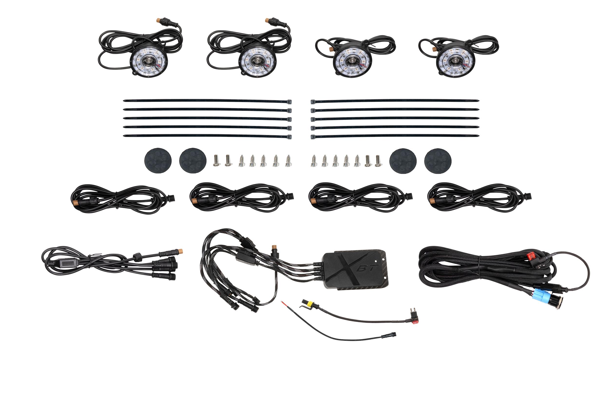 Morimoto XRL20 - Rock Light Kit: RGB LED / 4 Pack