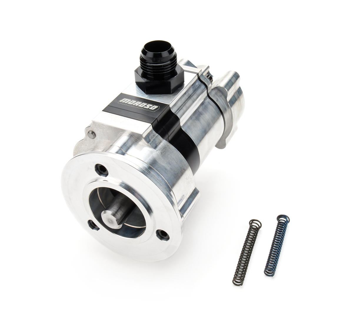 Moroso 22416 - Single Tri-Lobe Reverse Rotation 1.500 Pressure Fuel Pump V-Band Alston Ext Oil Pump
