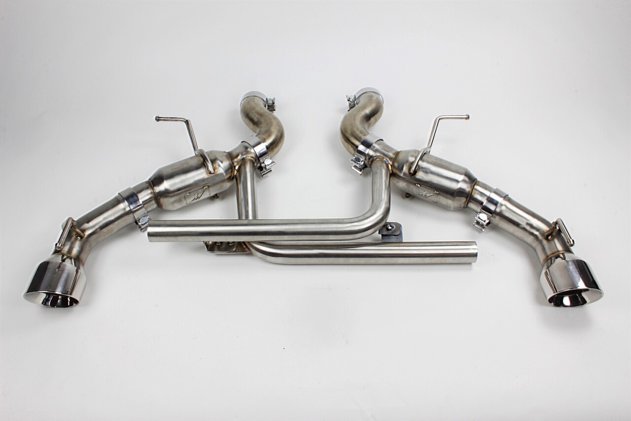 Mishimoto MMEXH-CAM8-16ADTPP - 2016+ Chevrolet Camaro SS Dual-Tip Pro Axle Back Exhaust w/ Polished Tips