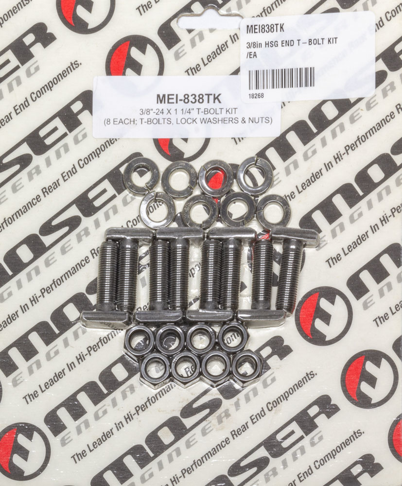 Moser Engineering 838TK - 3/8in HSG END T-BOLT KIT /EA