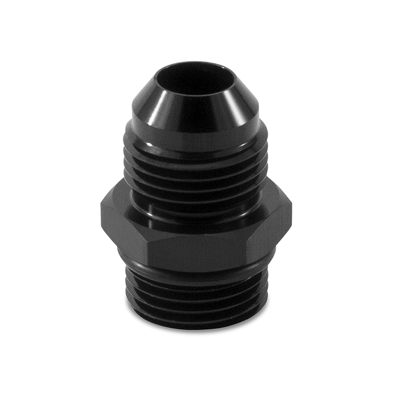 Mishimoto MMFT-8ORB-8BK - 8ORB to -8AN Aluminum Fitting - Black