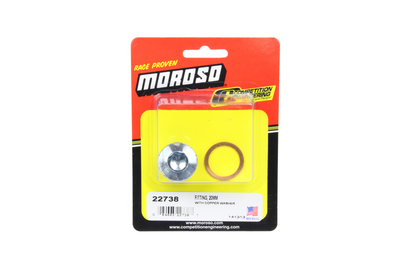 Moroso 22738 - Low Warning Sensor Plug w/Copper Washer - M20 x 1.5 Thread - Steel - Single Moroso 22738 - Low Warning Sensor Plug w/Copper Washer - M20 x 1.5 Thread - Steel - Single
