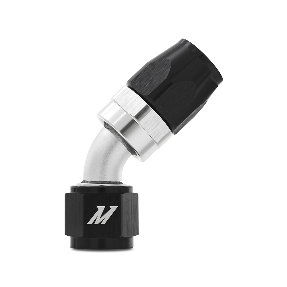 Mishimoto MMFT-SW-08-45 - Aluminum -8AN 45 Degree Fitting - Black Mishimoto MMFT-SW-08-45 - Aluminum -8AN 45 Degree Fitting - Black