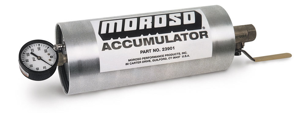Moroso 23901 - Oil Accumulator - 1.5 Quart - 10in x 4.25in Moroso 23901 - Oil Accumulator - 1.5 Quart - 10in x 4.25in
