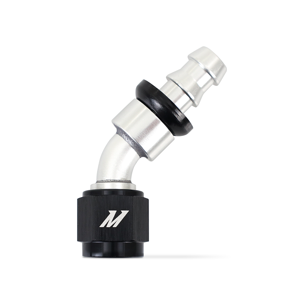 Mishimoto MMFT-PL-645 - 45 Degree Push Lock Fitting - 6AN