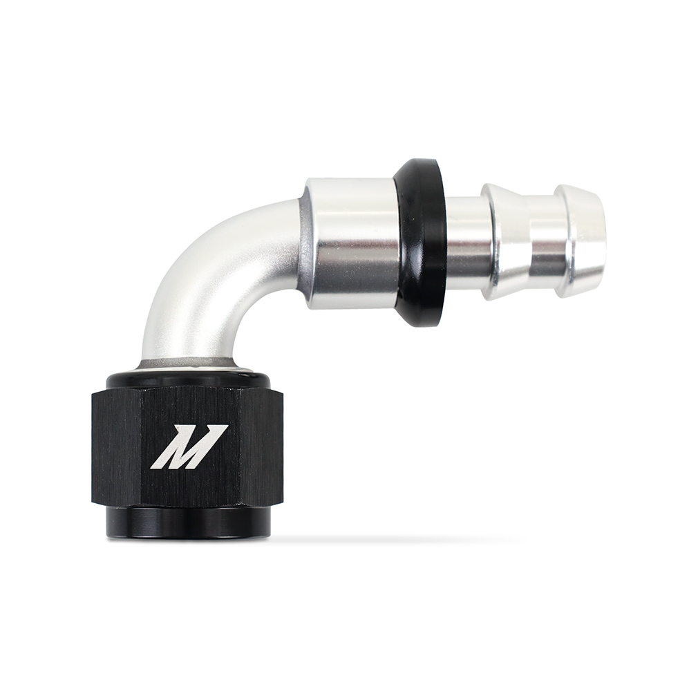 Mishimoto MMFT-PL-890 - 90 Degree Push Lock Fitting - 8AN