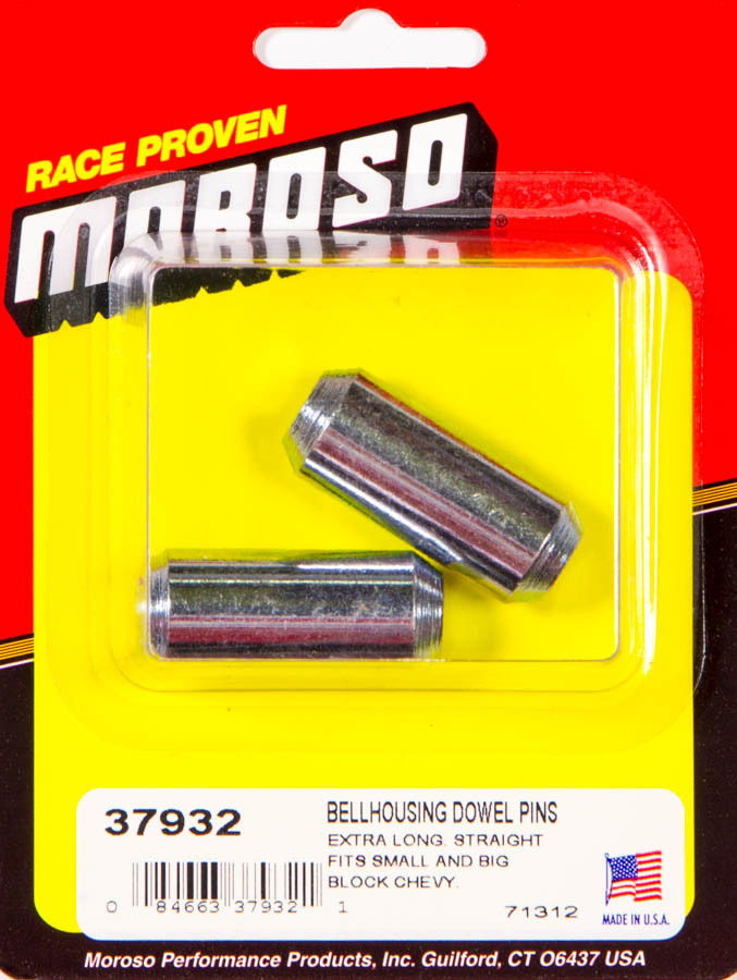 Moroso 37932 - GM V6/V8 Bellhousing Dowel Pins - Standard - 1.500in Long