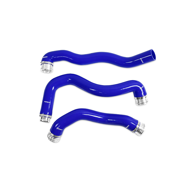 Mishimoto MMHOSE-F2D-08BL - 08-10 Ford 6.4L Powerstroke Coolant Hose Kit (Blue)