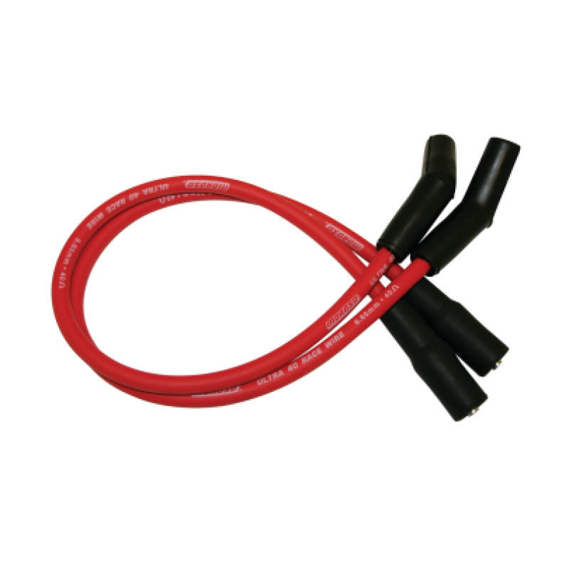 Moroso 28619 - 99-08 Harley-Davidson FLT/FLHT/FLHR/FLTR Ultra 40 Wire Set - Red