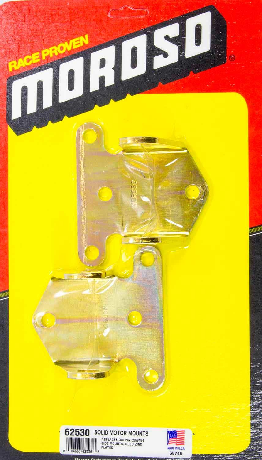 Moroso 62530 - Chevrolet Big Block/Small Block Motor Mounts - 1-3/4in x 2-5/8in x 3/16in - Steel - 2 Pack
