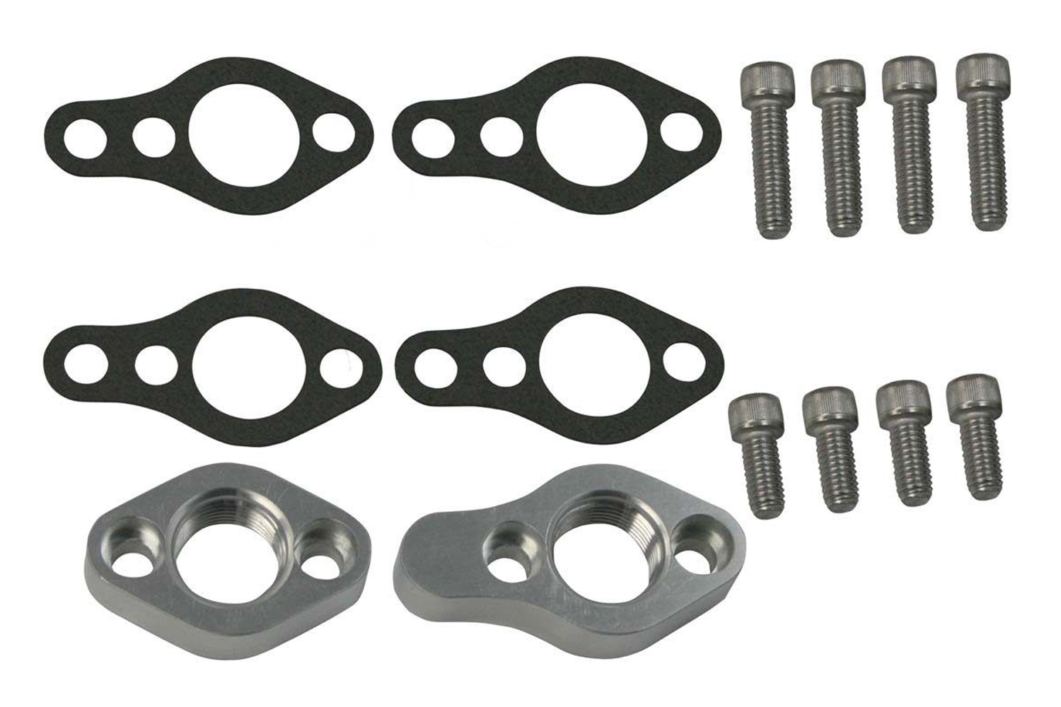 Moroso 63512 - Chevrolet Small Block Remote Water Pump Adapter Kit (Requires Two -12An Male Fittings)