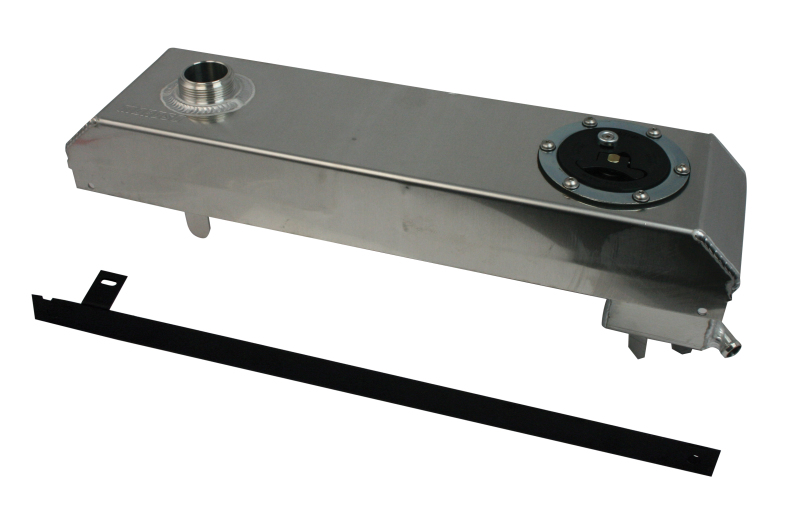 Moroso 63805 - 07-11 Ford Mustang GT500 Dual Coolant Expansion & Supercharger Tank - Accepts Fuel Cell Caps