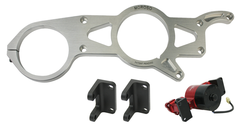 Moroso 63823 - Ford Small Block Alternator & Vacuum Pump Mount - CSR (Early) Water Pump - 93mm Alternator