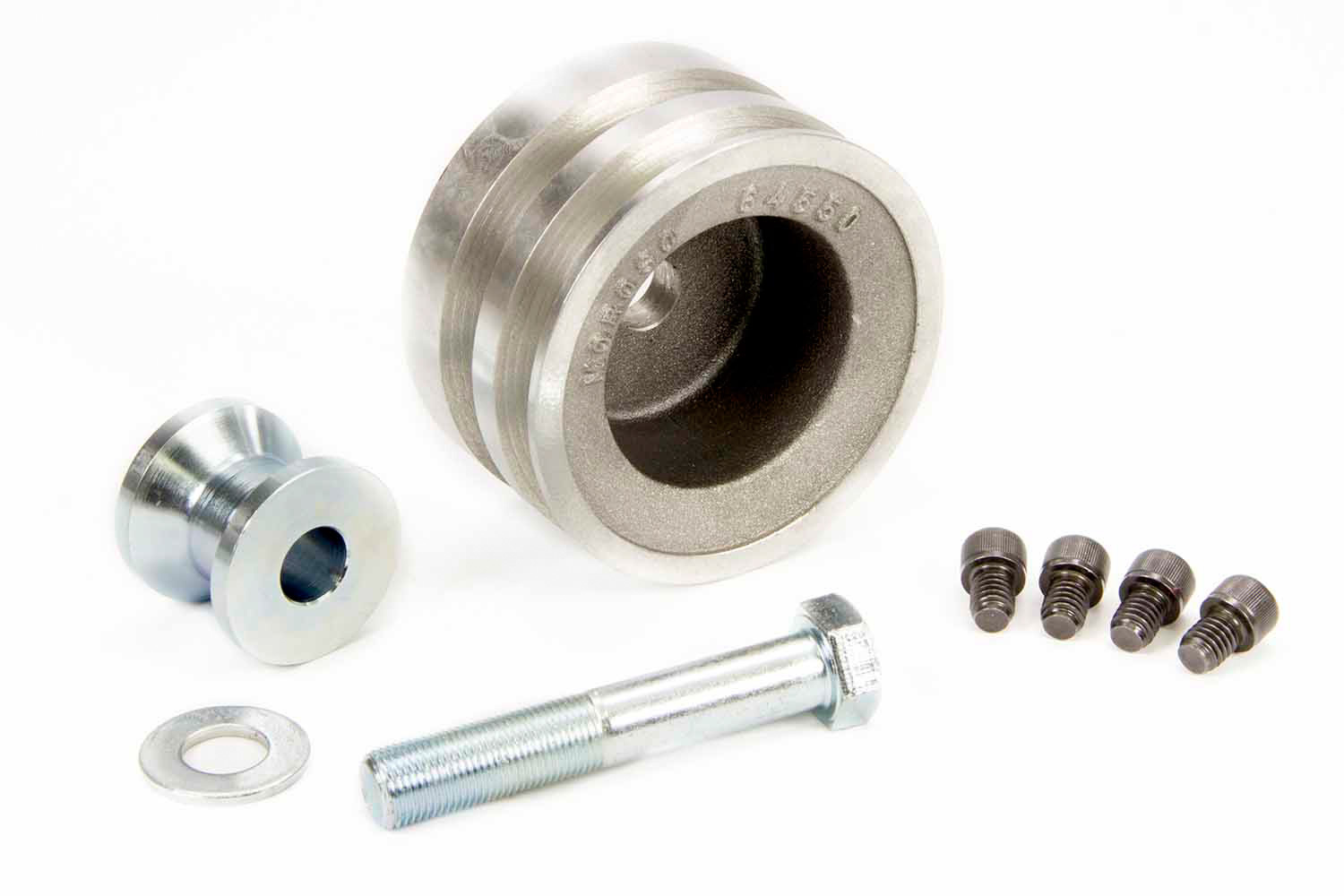 Moroso 64550 - Ford 351-400 Cleveland/Boss 302 (4 Bolt) Crankshaft Pulley - Double Groove - Cast Aluminum Moroso 64550 - Ford 351-400 Cleveland/Boss 302 (4 Bolt) Crankshaft Pulley - Double Groove - Cast Aluminum