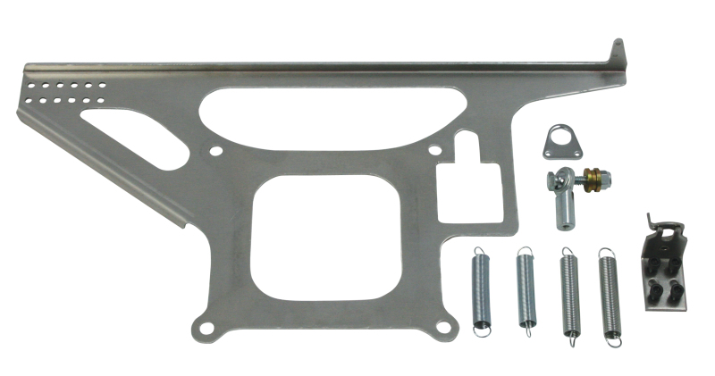 Moroso 65075 - 4150 Style 4BBL Carburetor Throttle Cable Mounting Kit w/Return Spring