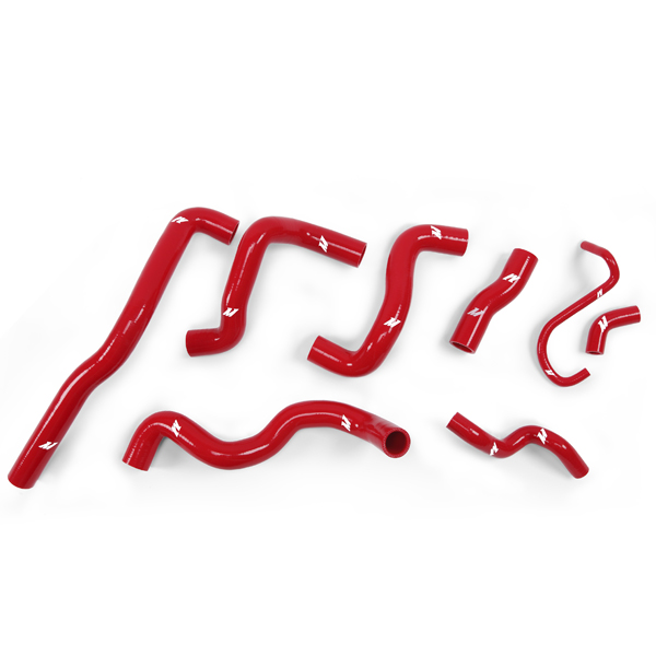 Mishimoto MMHOSE-TINY-07RD - 06-14 Mini Cooper S (Turbo) Red Silicone Hose Kit