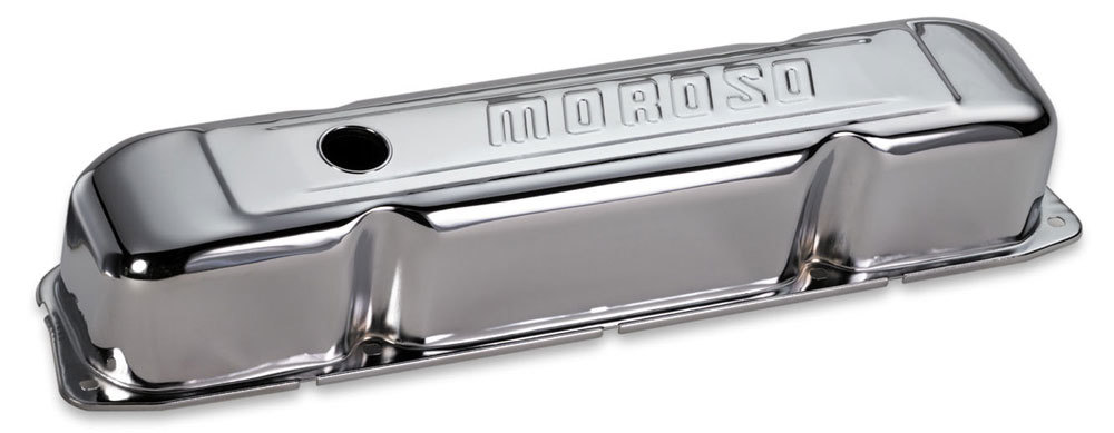Moroso 68181 - Mopar 361-440 Valve Cover - w/Baffles - Stamped Steel Chrome Plated - Pair Moroso 68181 - Mopar 361-440 Valve Cover - w/Baffles - Stamped Steel Chrome Plated - Pair