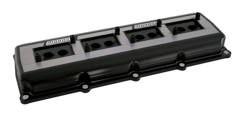 Moroso 68468 - Dodge 5.7/6.1/6.4L Hemi Valve Cover - Black Anodized Aluminum