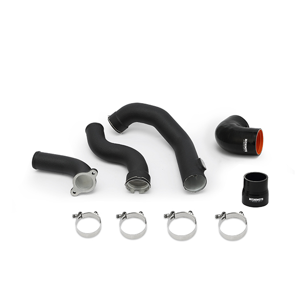 Mishimoto MMICP-CAM4-16KWBK - 2016+ Chevrolet Camaro 2.0T / 2013+ Cadillac ATS Intercooler Pipe Kit - Wrinkle Black