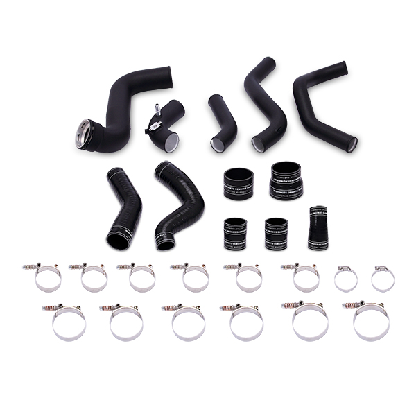 Mishimoto MMICP-F150-11KWBK - 11-14 Ford F-150 3.5L Ecoboost Intercooler Kit w/ Pipes (Wrinkle Black)