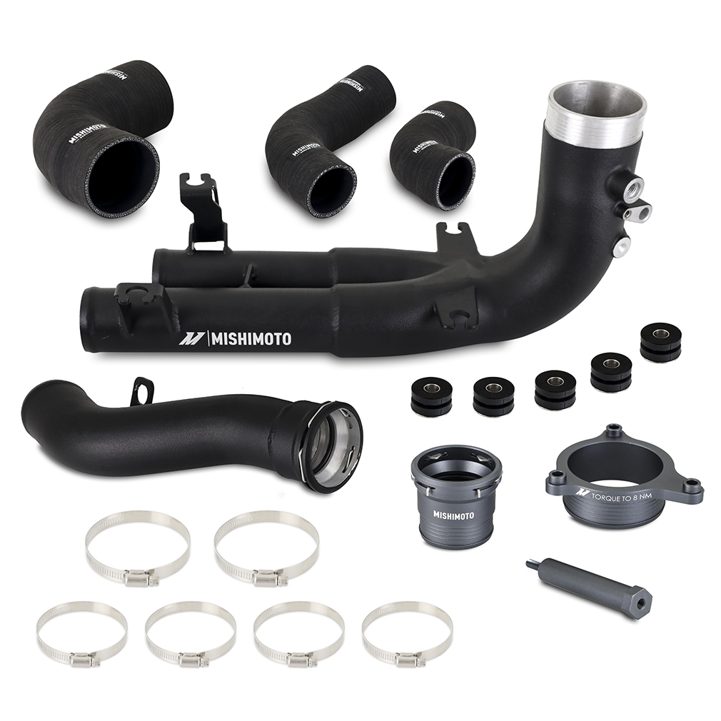 Mishimoto MMICP-G80-21 - 2021+ BMW G8X M3/M4 Hot Side Intercooler Charge Pipe Kit
