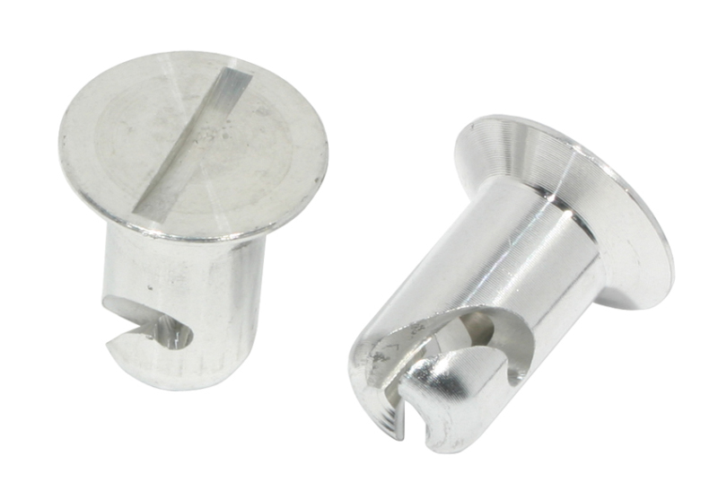 Moroso 71302 - Quick Fastener - Flush Head - 7/16in x .400in - Aluminum - 10 Pack