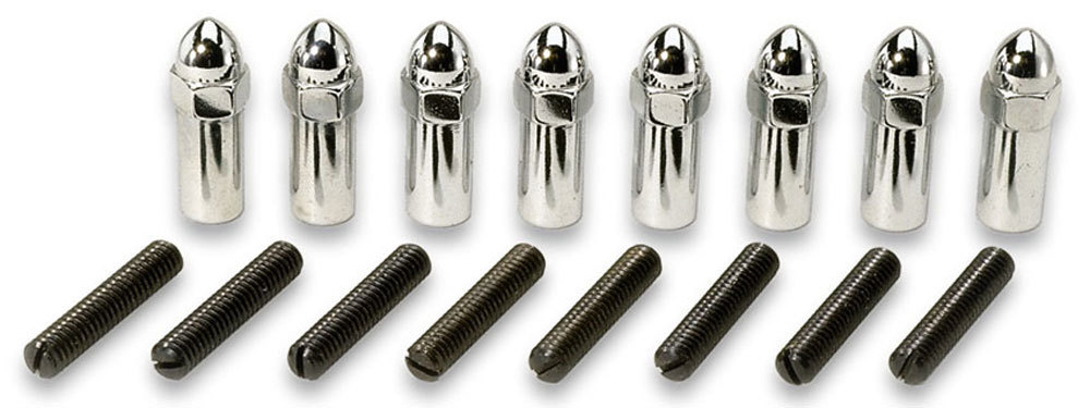 Moroso 68561 - Chevrolet Small Block (w/1/2in-20 Hold Downs) Valve Cover Acorn Nuts - Chrome - Set of 8 Moroso 68561 - Chevrolet Small Block (w/1/2in-20 Hold Downs) Valve Cover Acorn Nuts - Chrome - Set of 8