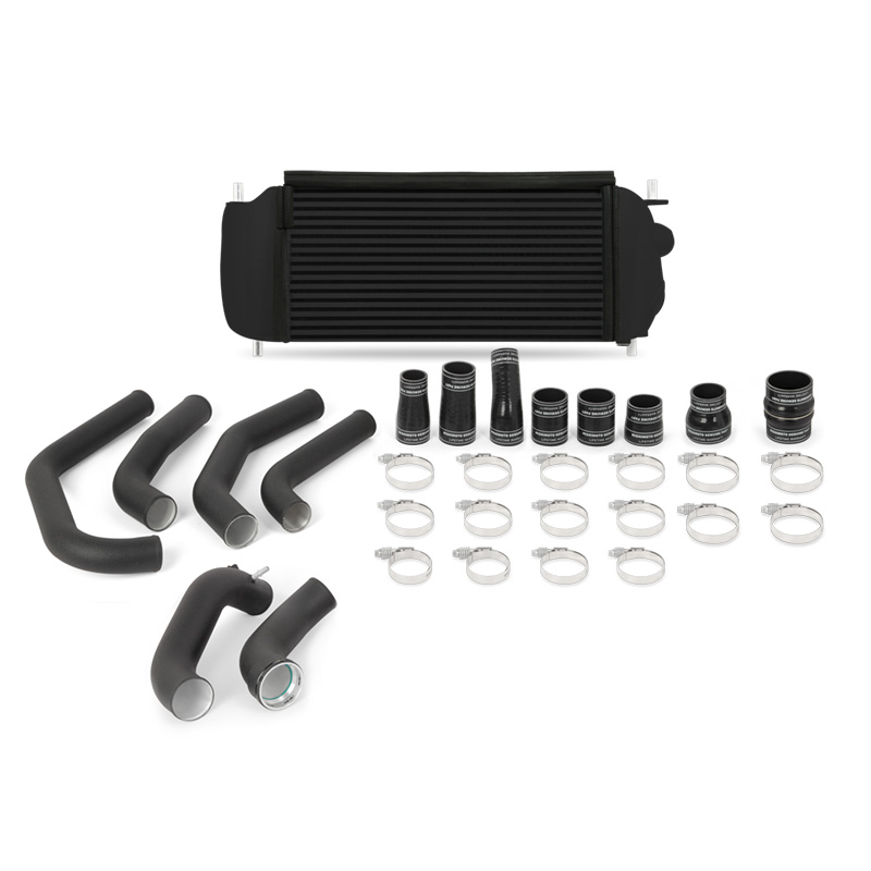 Mishimoto MMINT-F27T-15KBBK - 15-17 Ford F-150 2.7L EcoBoost Black Performance Intercooler Kit w/ Black Pipes