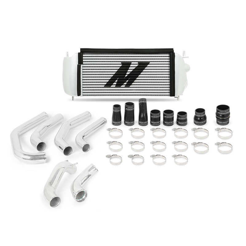 Mishimoto MMINT-F27T-15KPSL - 15-17 Ford F-150 EcoBoost 2.7L Silver Performance Intercooler Kit w/ Polished Pipes