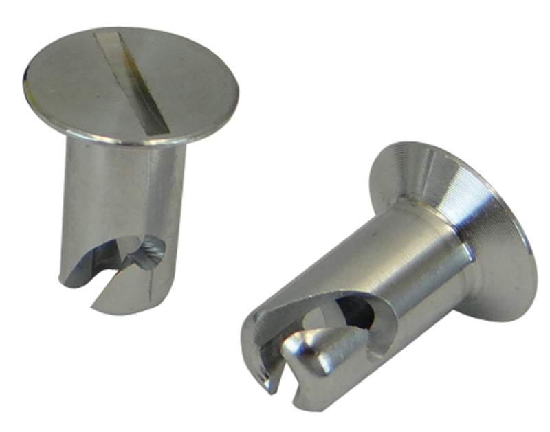 Moroso 71297 - Quick Fastener - Flush Head - 5/16in x .500in - Aluminum - 10 Pack Moroso 71297 - Quick Fastener - Flush Head - 5/16in x .500in - Aluminum - 10 Pack