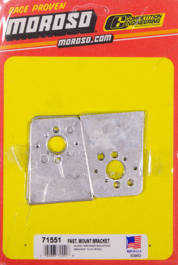 Moroso 71551 - Quick Fastener Mounting Bracket - 5/16in (Use w/Part No 71370/71375/71430) - Steel - 10 Pack Moroso 71551 - Quick Fastener Mounting Bracket - 5/16in (Use w/Part No 71370/71375/71430) - Steel - 10 Pack