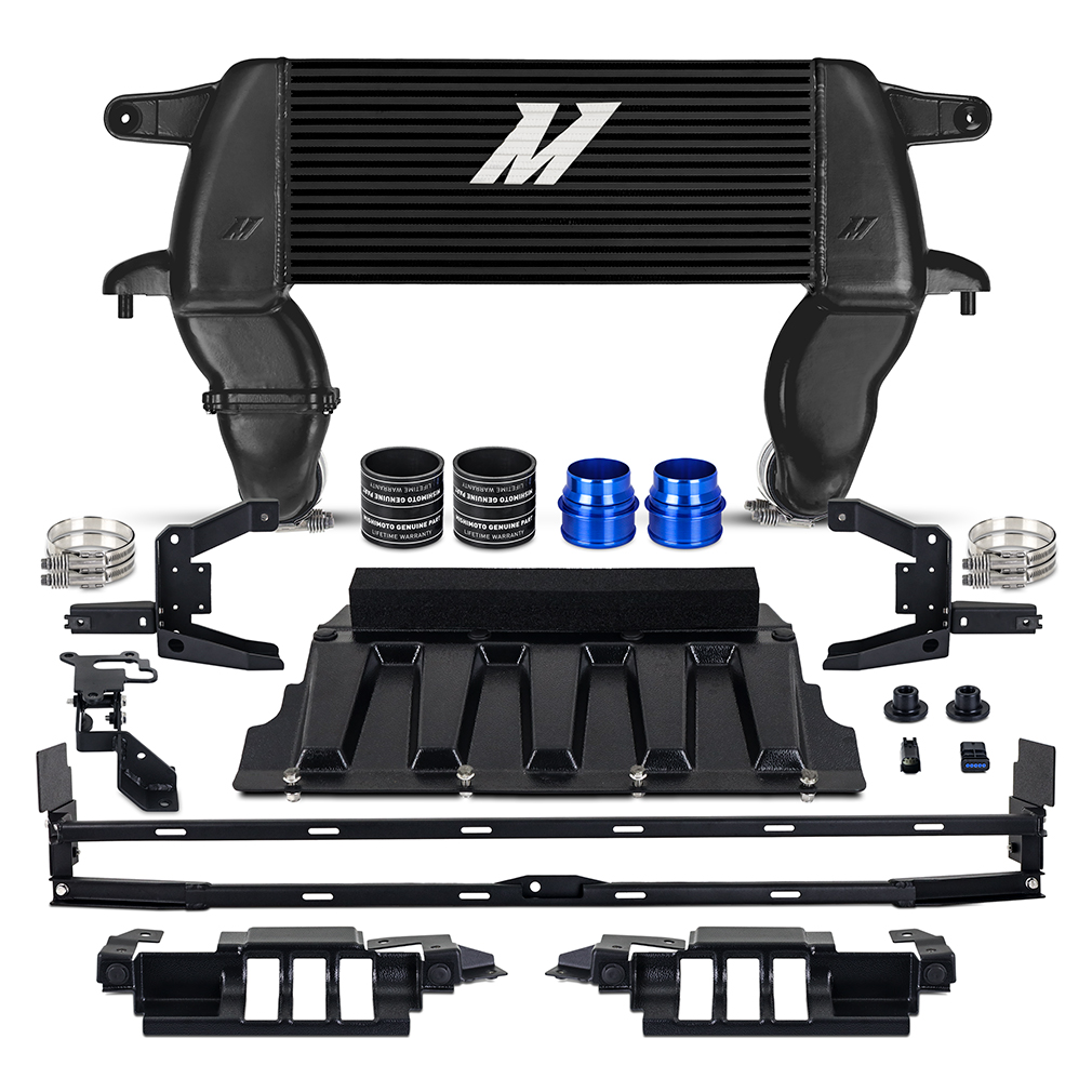 Mishimoto MMINT-BR-21HBK - 21+ Ford Bronco High Mount Intercooler Kit - Black