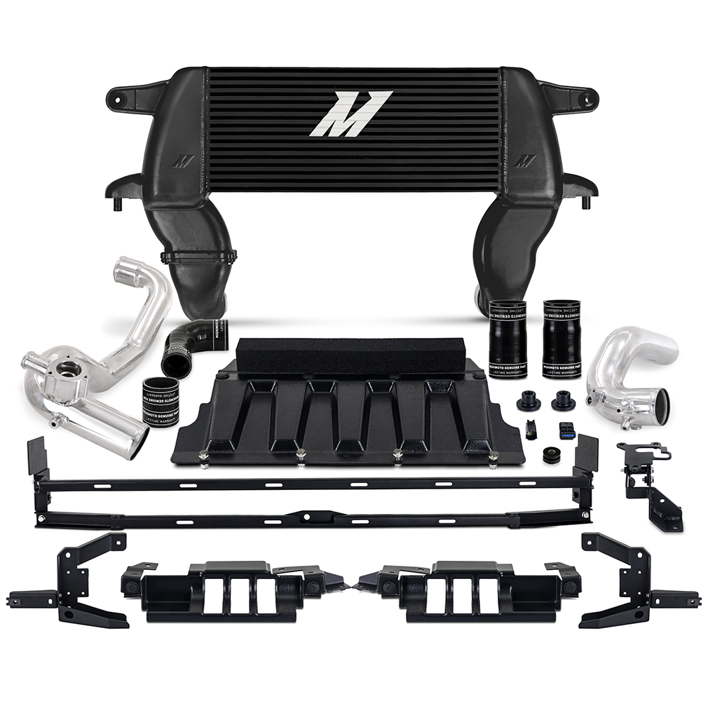 Mishimoto MMINT-BR23-21HKBKP - 21+ Bronco 2.3L High Mount INT Kit BK Core P Pipes Mishimoto MMINT-BR23-21HKBKP - 21+ Bronco 2.3L High Mount INT Kit BK Core P Pipes