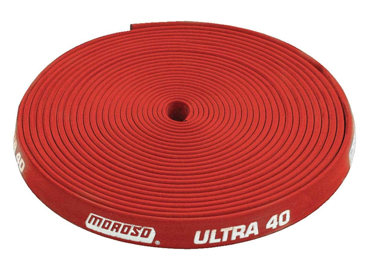 Moroso 72013 - Insulated Spark Plug Wire Sleeve - Ultra 40 - 8.65mm - Red - 25ft Roll