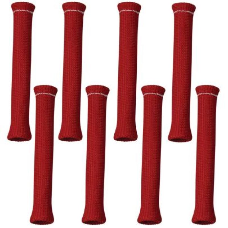 Moroso 71972 - High Temperature Spark Plug Boot Protectors - Red (8 Pack)